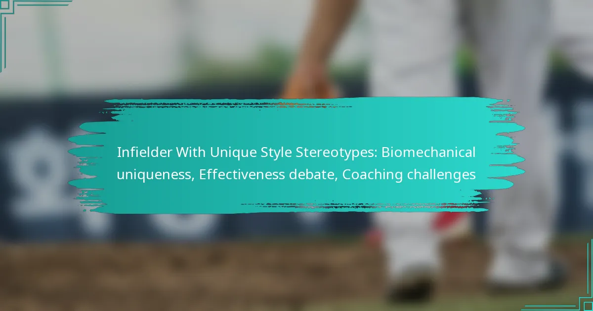 Infielder With Unique Style Stereotypes: Biomechanical uniqueness, Effectiveness debate, Coaching challenges