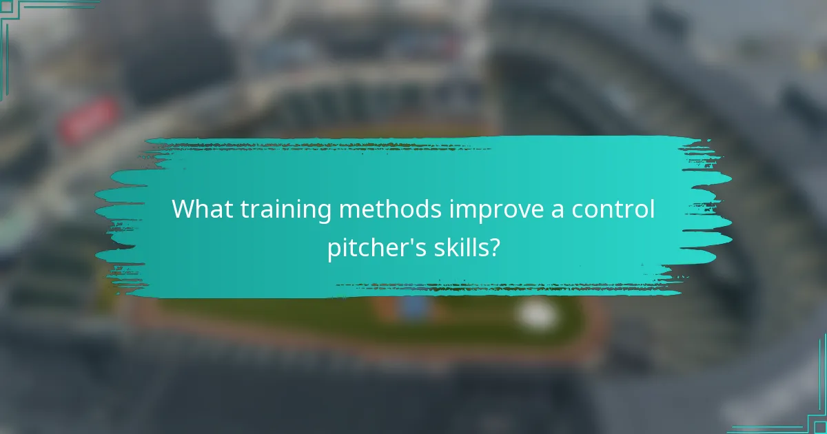 What training methods improve a control pitcher's skills?